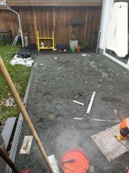 Steinterrasse in Holz Optik5